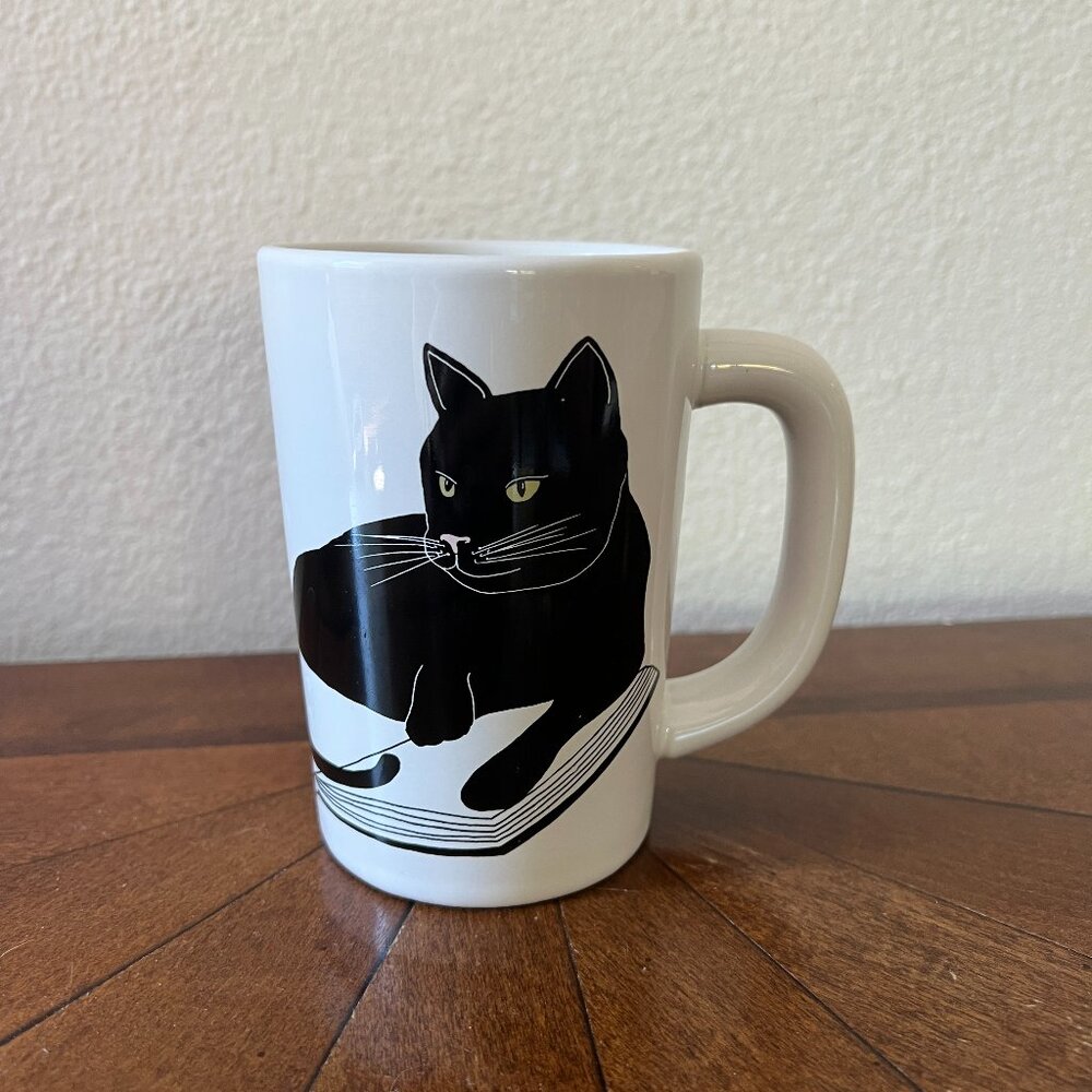 Out of Print brand Cat Mug (Bookstores. Cats. Life is Sweet.)